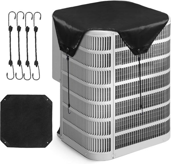 Hiturbo Waterproof Air Conditioner Cover for Outside Units, Heavy Duty Sturdy Universal A/C Defender