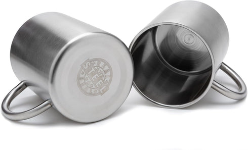 Stainless Steel Coffee Mugs, 15 oz Double Wall Insulated Mug Set of 2, BPA Free