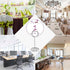 Table Number Card Holders, 25 Pack Picture Holders for Tables, Wire Shape Clips for Wedding Party, Silver