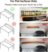 Stove Top Shelf, Magnetic Oven Shelf, Kitchen Storage Solution, 2pcs 15" Hard Wood Spice Racks