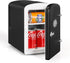 HealSmart Portable Mini Fridge, 6 Liter 9 Can Cooler and Warmer Compact Refrigerators with Observation Window,