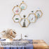 Set 6 NOVIMANGO Hexagonal Floating Shelves Wall Mounted of Wooden Hexagon Shelves Farmhouse Storage Honeycomb Shelves
