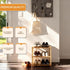 3 (3 Small Shoe Rack, Multipurpose Tier Shoe Organizers RackSmall Bamboo Shelfs for Shoes, Plants, Books, Living Room