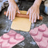Valentine's Day Silicone Molds, 2PCS Large 3D Diamond Heart Shape Chocolate Molds for Baking
