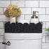 Set 2 CubesLand Scalloped Edge Decor Baskets for Home, Living Room, Toilet Paper Storage Basket for Over Toilet Shelf