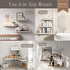 GoldSet 3) BAYKA Wall Shelves for Bedroom Decor, Floating Wall Shelves for Living Room Kitchen Storage, Wall Mounted
