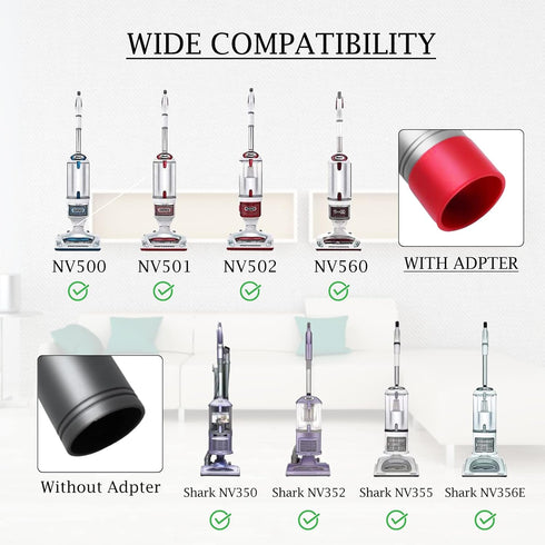 Crevice Tool and Dust Brush for Shark Rotator NV500, NV501, NV560, NV502, Professional Lift-Away Vacuum Cleaner, Part