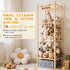WORLDMX 57In Stuffed Animal Storage with Toys Tray, Large Wooden Stuffy Plushies Storage Holder Extra Large Capacity