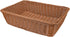 Yarlung 3 Pack Imitation Rattan Woven Bread Baskets, 11.8 Inch Poly Wicker for Food Serving and Display