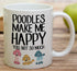 Retreez Funny Mug - Poodles Make Me Happy You, Not So Much - 11 Oz Ceramic Coffee Mugs
