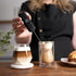 Powerful Handheld Milk Frother Wand - Electric Hand Mixer for Coffee, Mini Froth Drink Mixer for Lattes, Black