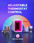 Mini Fridge, 4 Liter/6 Cans Small Refrigerator with Dimmable LED Light, AC/DC Portable Cooler for Bedroom, Office,