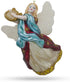 Angel Playing Music on Harp Blown Glass Christmas Ornament