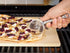 Roesle 12718 Stainless Steel Round-Handle Pizza Cutter Wheel, 7.9 in. with Thumb Leverage