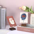 Hipiwe Display Stand Easel with Adjustable Metal Arms, Wooden Base for Fossil, Coral, Geodes, Plate, Small Collectibles