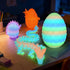 3D 3D Decor(12 Printed Dragon Egg - Easter Egg, Surprise Egg with Flexible Pearly Sheen Dragon Inside, Printed Gift