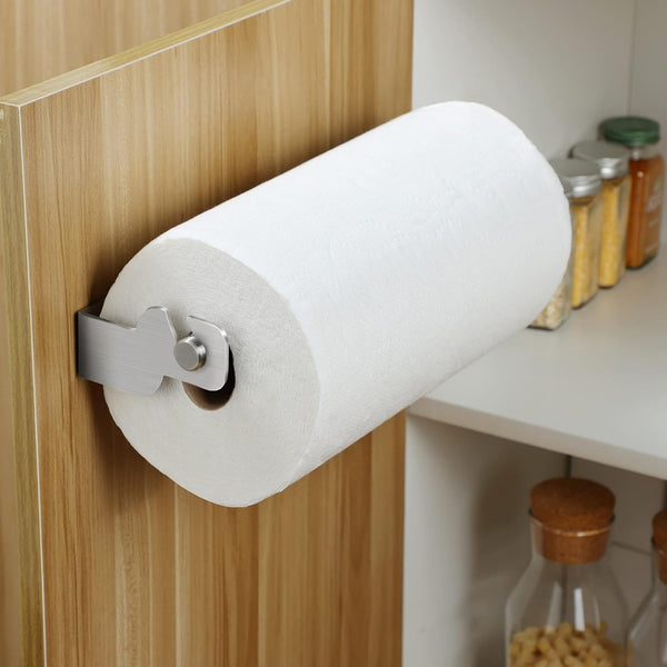 ZUNTO Paper Towel Holder Cabinet Door or Under Cabinet, Self Adhesive Big