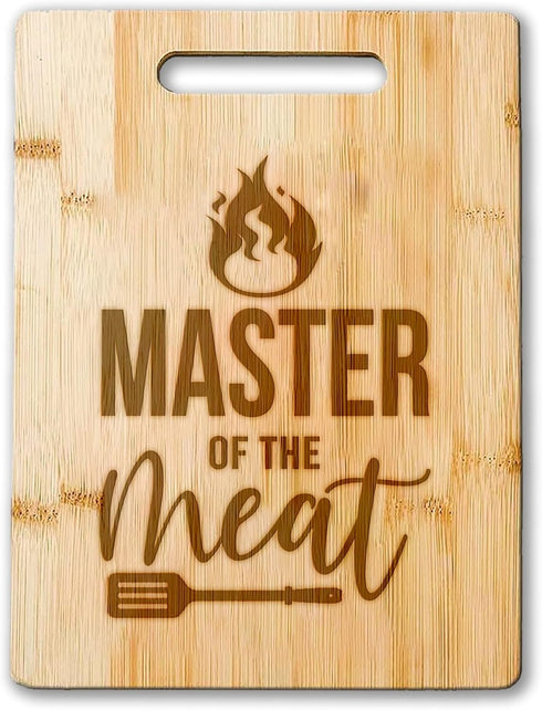 Barbeque Cutting Board, Grilling Meat Carving Board, Custom Steak Cutting Board Gift for Grill Master