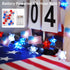 4th 13 40 BOHON of July Decorations Battery Operated String Lights with Timer ft LEDs Red White and Blue Star American