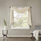 Madison Park Harper Sheer Bedroom Curtain - Modern Contemporary Window Panel for Kitchen, 42" x 144", Cream