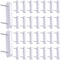 Jetec Plastic Head Double Pins for Bed Skirt Holding, 30 Pieces White Furniture Chair Leg Brooch Glide Nails