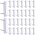 Jetec Plastic Head Double Pins for Bed Skirt Holding, 30 Pieces White Furniture Chair Leg Brooch Glide Nails