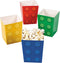 Fun Express Block Party Popcorn Boxes, 24 Pieces, Birthday Party Supplies, Paper Containers