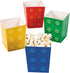 Fun Express Block Party Popcorn Boxes, 24 Pieces, Birthday Party Supplies, Paper Containers