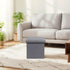12.6 Inch B FSOBEIIALEO Storage Ottoman Cube Foldable Footrest, Chest & Seat for Living Room, Nursery, Bedroom Cube