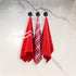 Nautica 100% Cotton Kitchen Towels Set of 3, 18" X 28", Super Absorbent Red Plaid Dish Towels for Kitchen