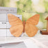 Telinego 2 Pack Handmade Wooden Butterfly Wall Art Hanging Decor Butterflies Wall Art Hanging Sculpture for Bedroom