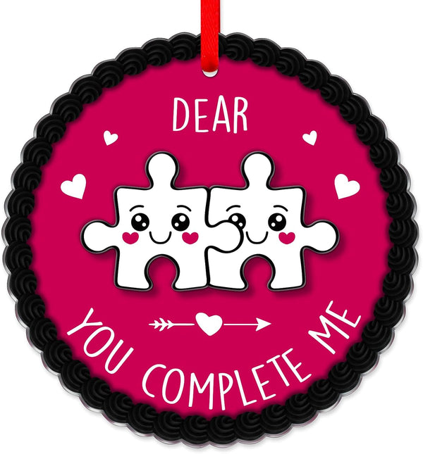 SICOHOME Funny Valentines Ornament for Tree - Unique Vintage Valentines Day Gifts
