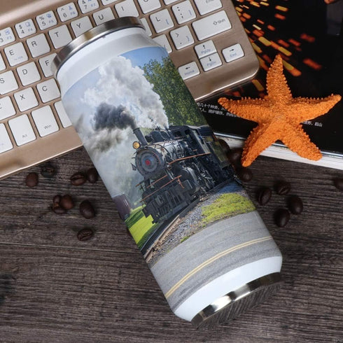 14oz Stainless Steel Tumbler with Lid & Straw, Double Wall Vacuum Insulated Travel Mug for Coffee Drinks