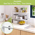 Counter 2 Pack) Across-Star Expandable Cabinet Shelf Organizer Rack, Stackable Kitchen Storage Shelves Stand
