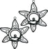 Set 2 Lilys Home Southwestern Sun Decorative Votive Candle Tea Light Wall Mount Sconces, Black Steel, with Clear Glass