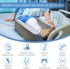 KingPavonini 4-Height Adjustable Leg Elevation Pillows for After Surgery, Memory Foam with 3 Handles and Insert Pad,