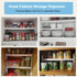 X-cosrack 2 Pack Counter 22 lbs Length:20.5" Expandable Kitchen Cabinet Shelves Organizers, Stackable Adjustable Small