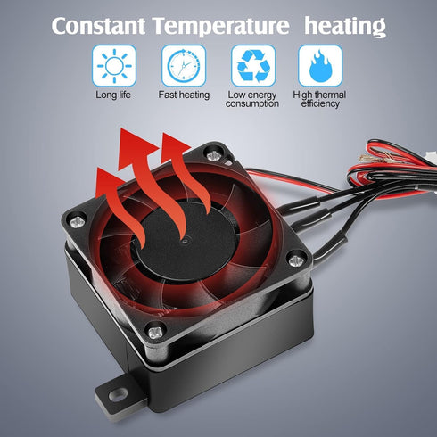 AYNEFY PTC Car Fan Air Heater,100W 12V Energy Saving Constant Temperature Heating Heaters PTC Heater with Heating and Fan Modes for Home Small Space Air Conditioner