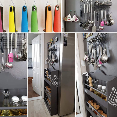 LOYMR 30 Pack 2.7 inches S Shape Hooks Heavy-Duty Metal Hanging Hooks Apply Kitchenware Bathroom Towels Utensils Plants