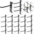 Double Gridwall Hooks, 24 Pcs Display Hooks for Grid Wall Panel, Durable Peg Hook Wall Grid Panel Hooks for Retail