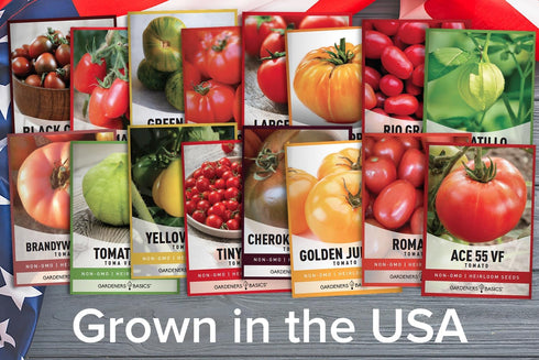 16 Pack Gardeners Basics, Tomato Seeds for Planting Variety Heirloom Tomato Seeds, Tiny Tim, Cherry Tomato Seeds