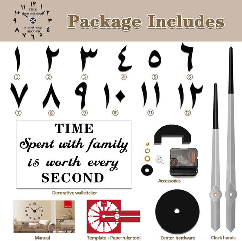 VANGOLD Wall Clock for Living Room Decor