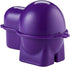 Hutzler Egg To-Go Container with Salt Shaker, Purple