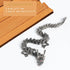 LIYAOLI 3D 9 Inch Metal Printed Articulated Chinese Dragon Figurine Statue Bookshelf Decor Black Flexible Joints Luck
