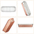 EUSOAR Disposable Aluminum Ramekins, 25pcs 6.8oz Foil Baking Cups with Lids, Rose Gold