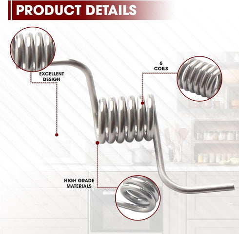 2-Pack MHY62044106 Refrigerator Door Spring Replacement for LG, Kenmore by Seentech Fit AP5657415 MHY62044103