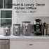 39OZ Set,Airtight 2.2lbs Veken Coffee Canister, Large Christmas Coffee Lovers Gift Basket Stainless Steel Food Storage