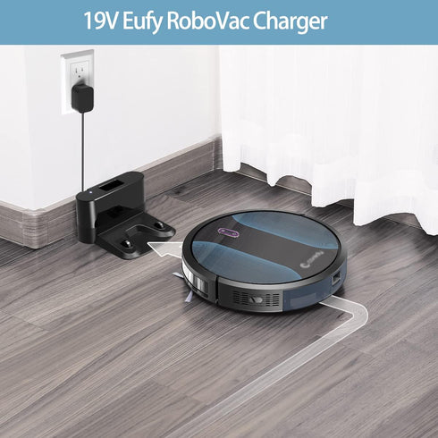 19V Charger for Eufy RoboVac 11 Series, HomeVac H30, Coredy Robotic Vacuum Cleaner Model T2102 T2108