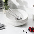 MALACASA 8.85" Large Pasta Bowls, 42 OZ White Salad and Soup Bowls Set of 4, Microwave & Dishwasher Safe