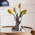 BrownLove Silver Ceramic Face Vase, Modern Silver Decorative Art Vase, Bookshelf Placed On The Desktop, Small Living
